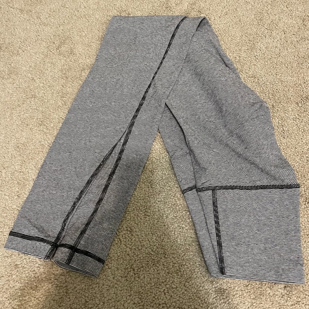 Lululemon 2 Striped Capri Leggings